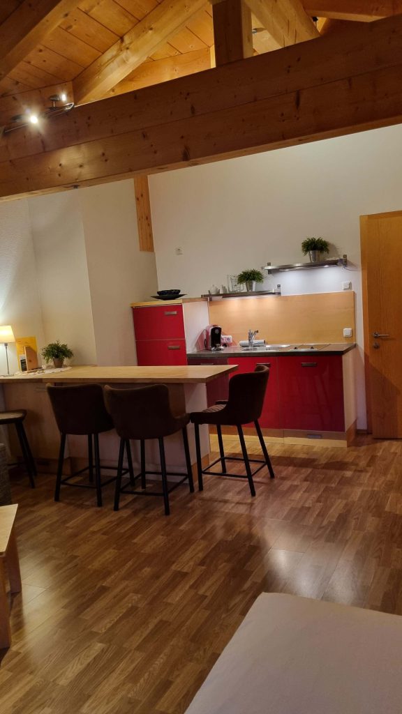 Gemütliches Appartement mit offener Küche und modernen Möbeln in Kaprun.